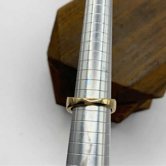 NEW amethyst glass large sparkling cocktail ring gold plated sz 9 - Picture 9 of 10